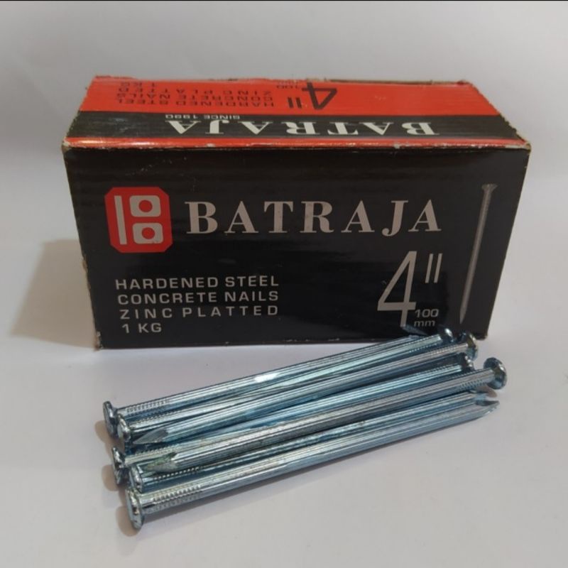 Paku Beton Batraja Ukuran 4inc (10cm) Asli Original