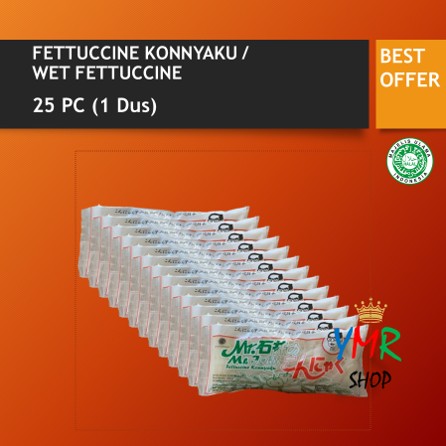 

Fettucini Shirataki Fettuccine Konnyaku Wet 25 Pcs - 1 Dus
