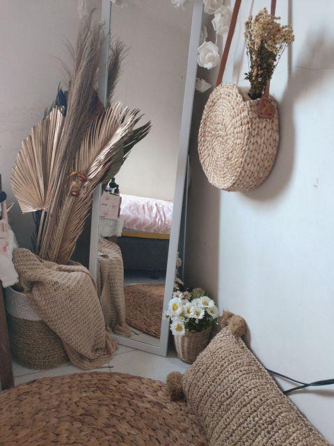 Daun Palem Gold L.25 Cm/dried Palm Leaves / Cuting Bagus