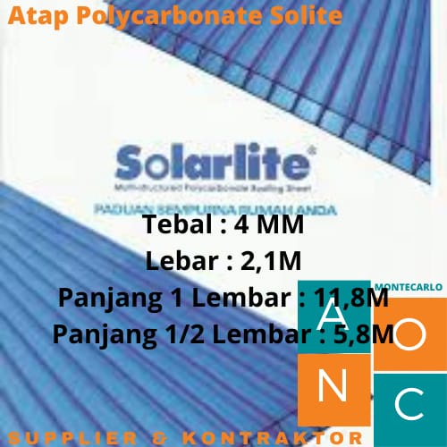 ATAP POLYCARBONATE SOLITE (SOLARLITE) - 4 MM