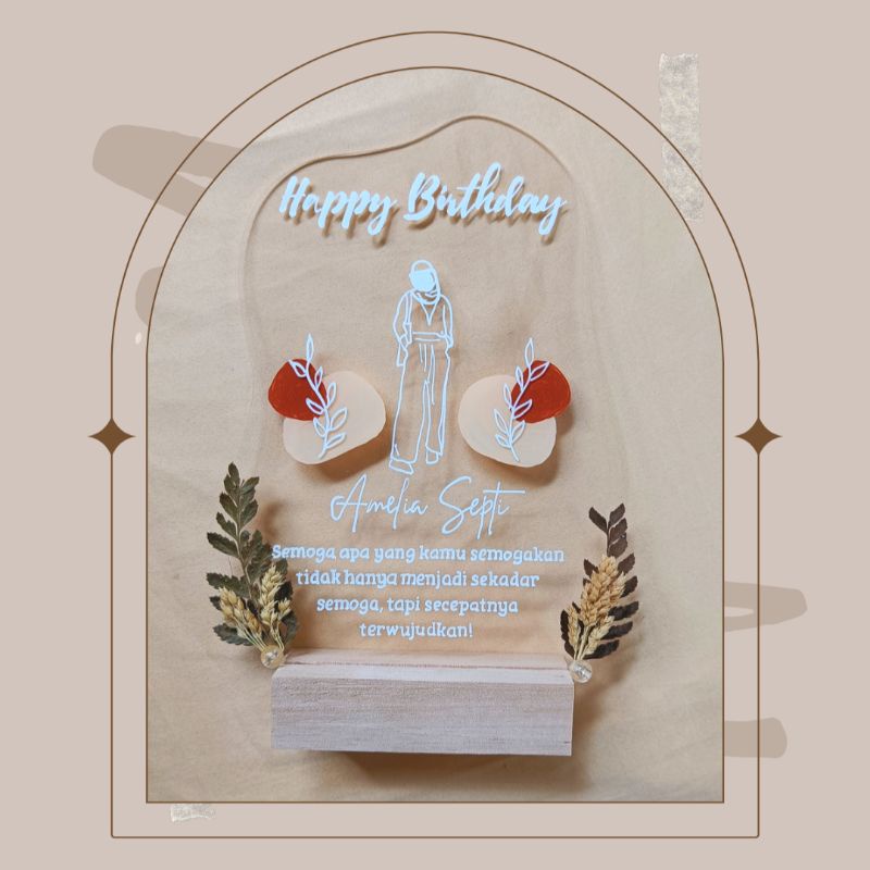 

ACRYLIC LETTERING WARNA PUTIH/HITAM CUSTOM A5