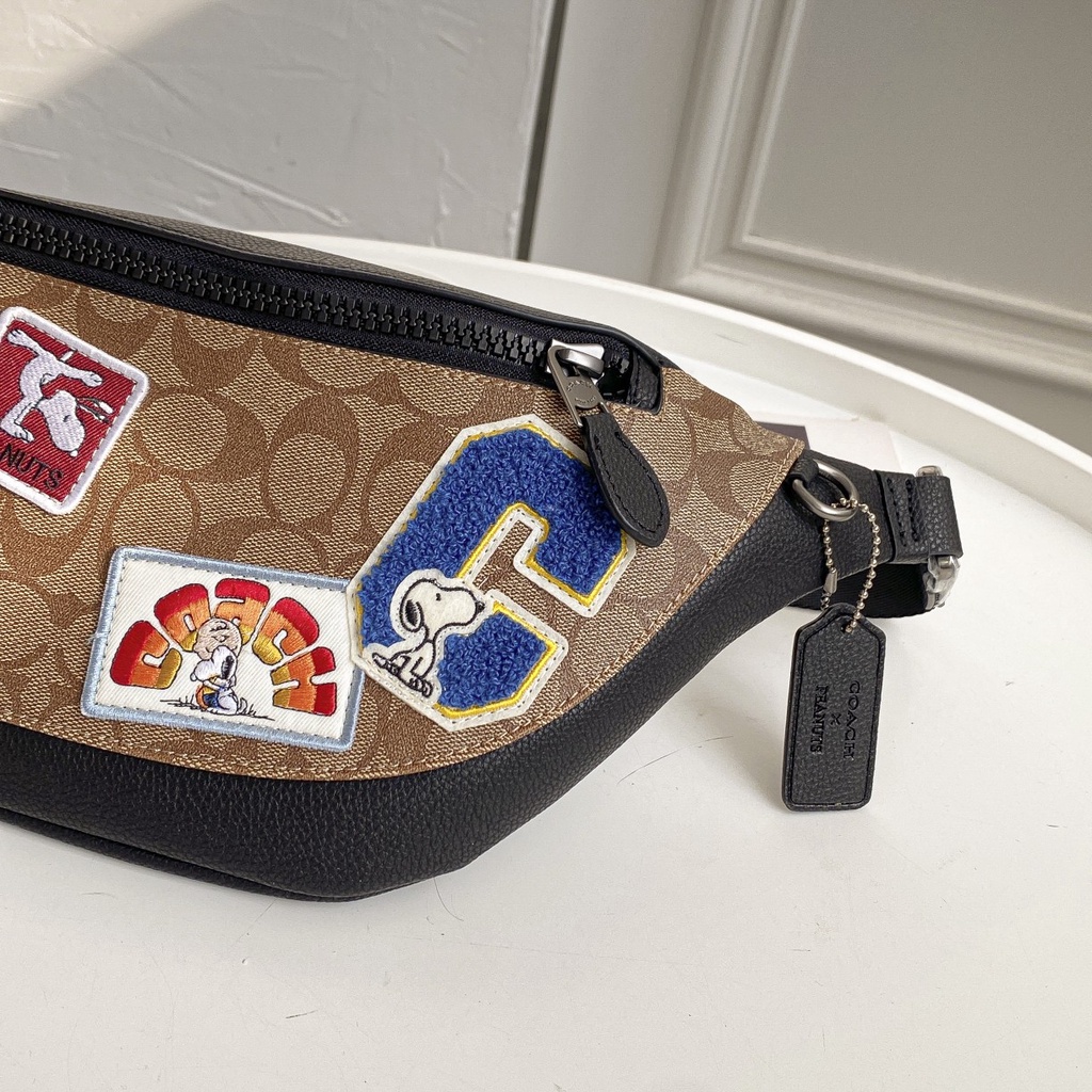 4028 coach men's pockets Inclined shoulder bag Chest package   yaobao