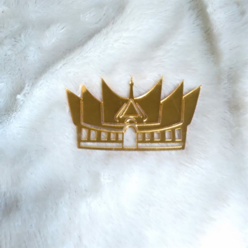 Rumah Gadang Akrilik | Gold | Silver | Dekorasi Mahar & Seserahan