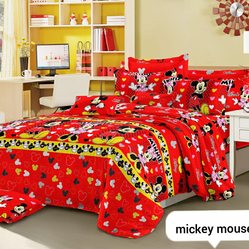 SEPREI SPIDERMANSPREI MURAH PROMO 180x200 SATU SET KARAKTER BAHAN KATUN HALUS PREMIUM 180x200 TERBARU  BISA BAYAR DI TEMPAT