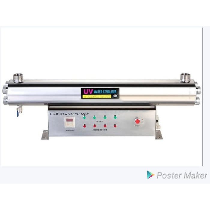 Water Sterilizer Uv 4 lampu/Ultraviolet 48gpm uv industri