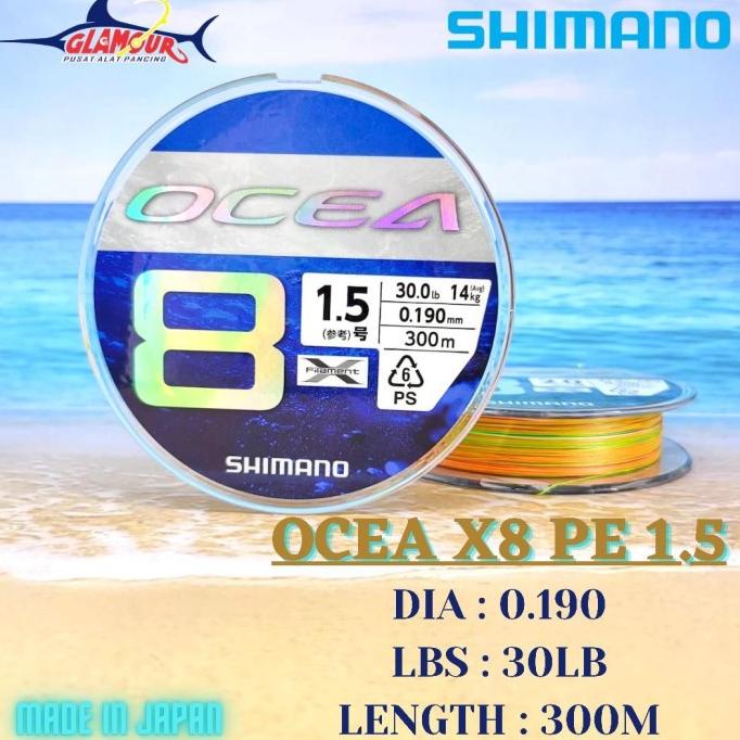 Produk Terbaik] SENAR PANCING / SENAR PE / BENANG PE / TALI PE / SHIMANO OCEA / PE X8