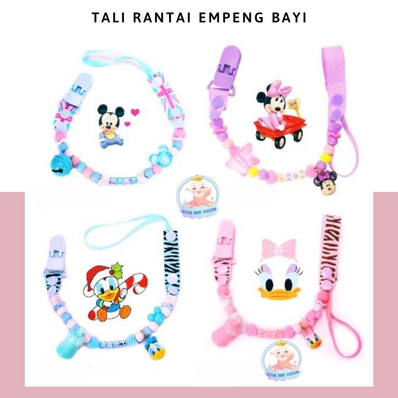 Tali Rantai Dot Empeng Bayi Teether Mainan Premium