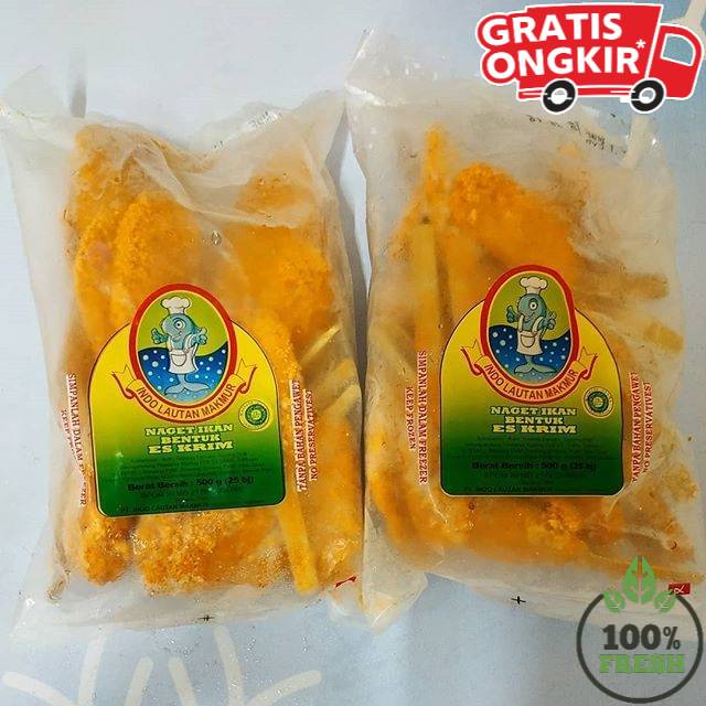 

[PASTI FRESH ] NAGET IKAN ES KRIM ILM ISI 25/TERMURAH