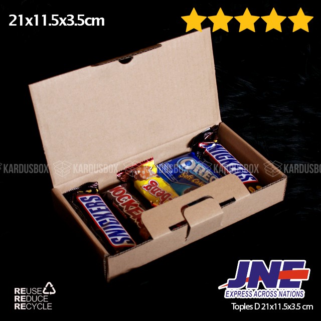 

10pcs Kardus Box Diecut [21.5x11.5x3.5cm]