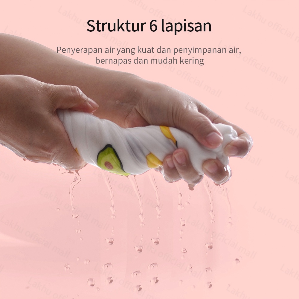 Lakhu sapu tangan bayi katun lembut/sapu tangan anak lucu 25*50cm