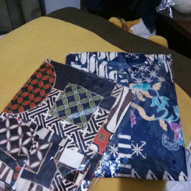 Ah2- Atasan Batik Wanita Muslim / Hijaber Model Lengan Panjang Asimetris Bhn Katun Strecth