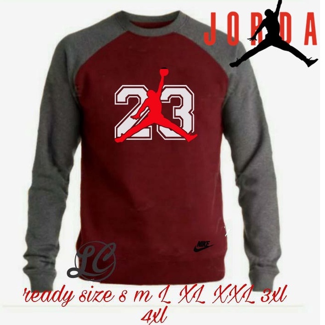sweater jordan sweater raglan sport pria wnita oversize jumbo
