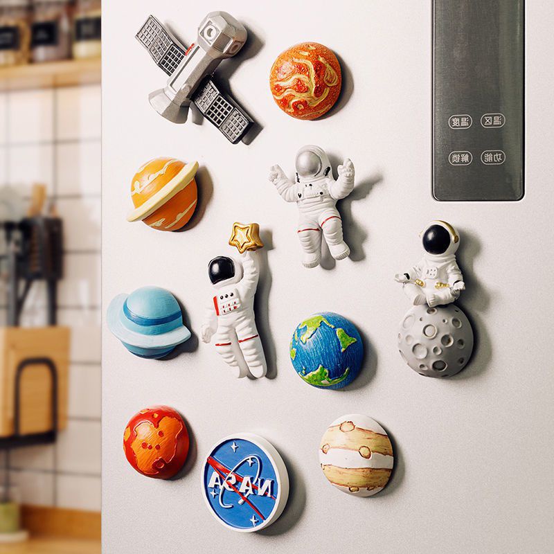 [ Planet Earth Astronaut Fridge Wall Sticker Decoration for Home Living Room Car Fridge Gift ]
