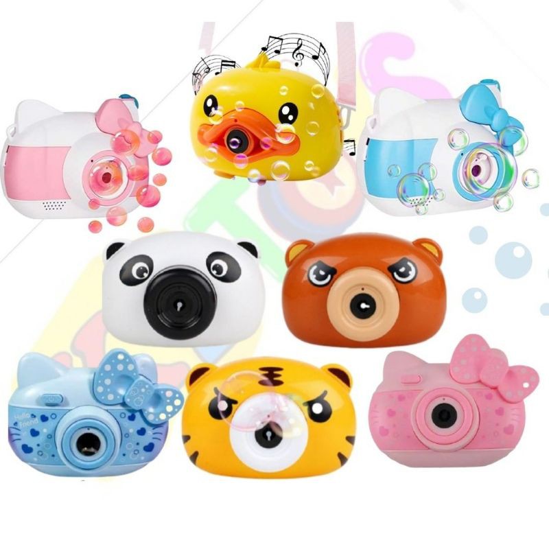 Mainan Balon Sabun / Gelembung Sabun Bubble Camera Children Light Music Mainan Anak