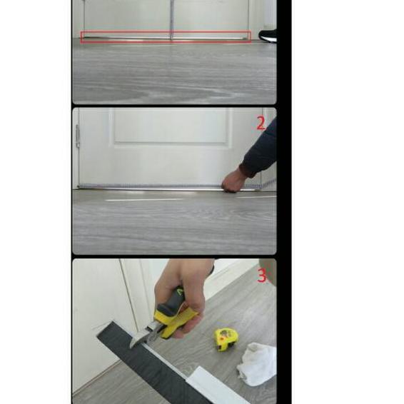 Recomend DOOR SEAL ALMUNIUM KARET PENUTUP BAWAH PINTU ,,
