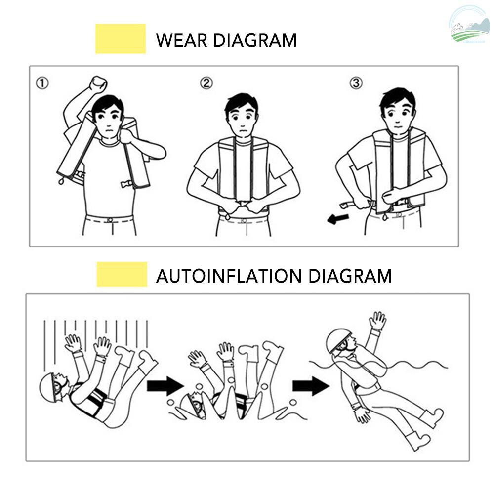 Life Vest Life Jacket Baju Pelampung Keselamatan Model Auto - Manual