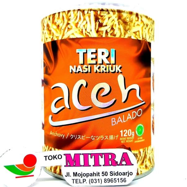 

ACEH TERI NASI KRIUK BALADO 120gr | ANCHOVY MEDAN RASA MURAH TERMURAH