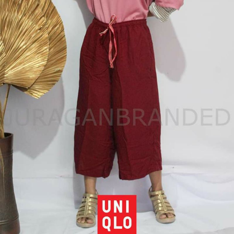 Kulot Uniqlo Original Celana Pendek Wanita