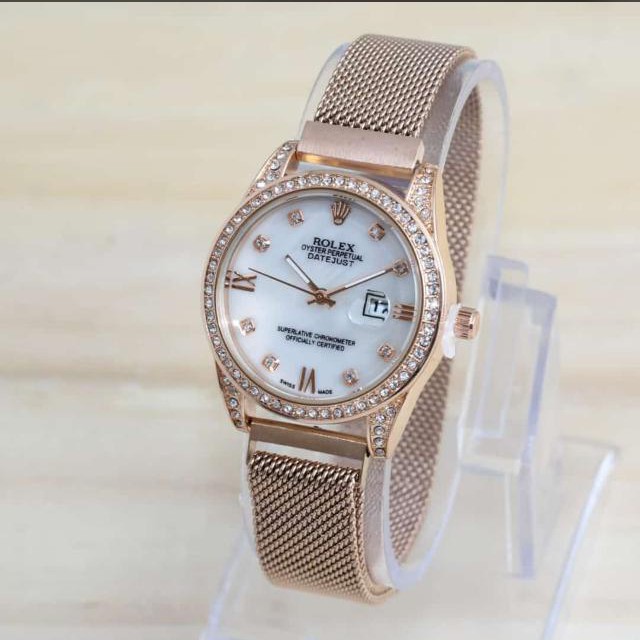 PA JAM TANGAN MURAH PASIR RANTAI TANGGAL MAGNET PREMIUM ANALOG FASHION // RX014