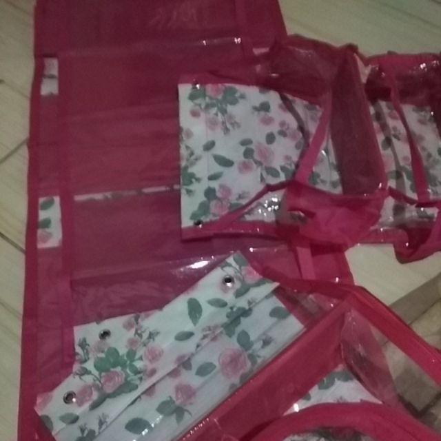 Promo Murah Paket 6in1 Rak Gantung Motif Bunga Nonresleting(raktas,sepatu,hbk1,hbk2,underwear,jilbab