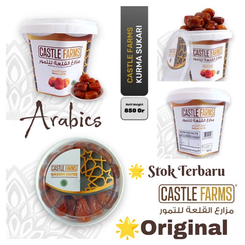 Kurma sukari ember Castle Farm Original || Kurma sukari 850gram Original