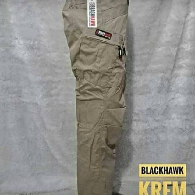 Celana tactical blackhawk panjang kream