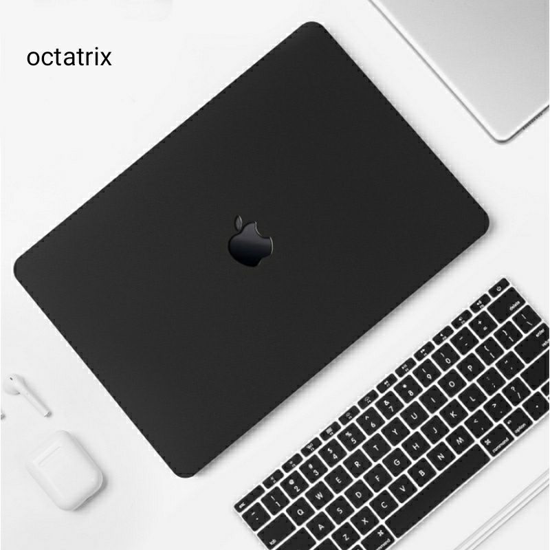 Case Macbook Air M1 Pro 13 Inch Premium Pastel Black Hardcase Clear Black Casing For New Mac Book