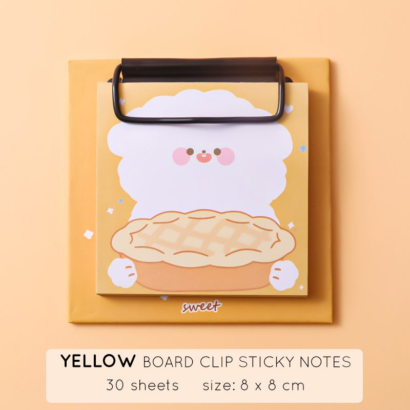 Board Clip Sticky Notes Papan Klip Memo Karakter Lucu Unik DCA0821-Yellow