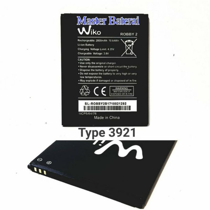 Baterai Wiko Robby 2 /Robby2 Model Baterai Wiko 3921 Robi 2 Rooby 2 ORI
