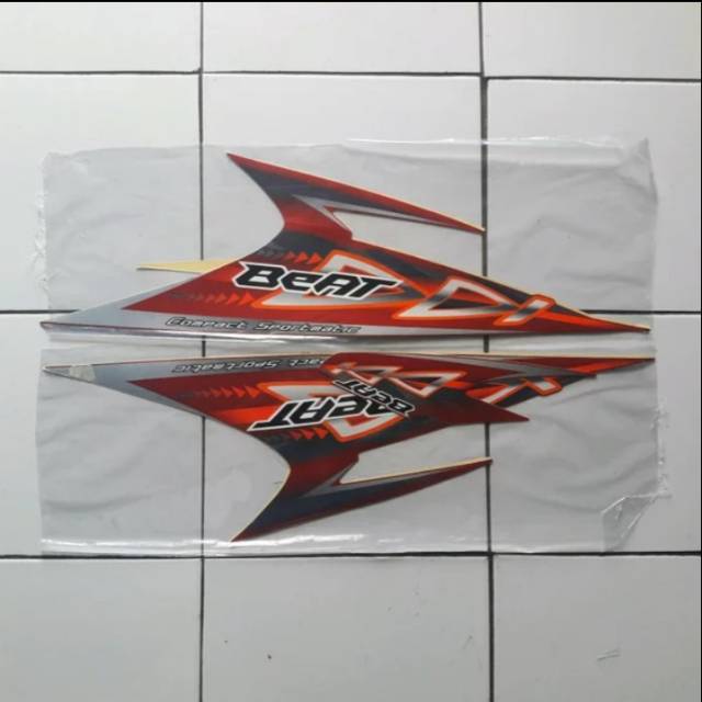 , Striping-lis-sticker beat karbu 2012,merah