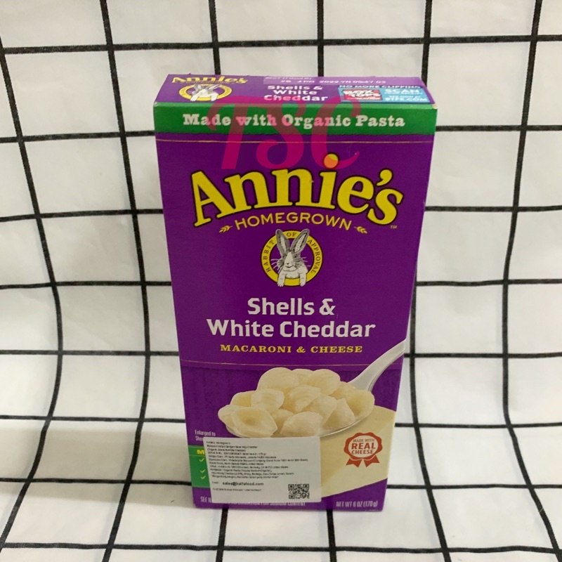 

Annie's Shells & White Ceddar / Macaroni & Cheese / Homegrown / Annies