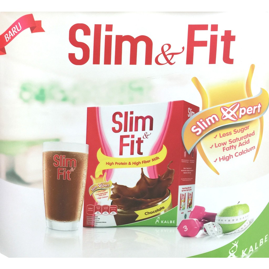 Slim fit Vanilla Kalbe Susu Diet Slime Fit Rasa Vanila French Vanilla 312gr Slim&amp;Fit