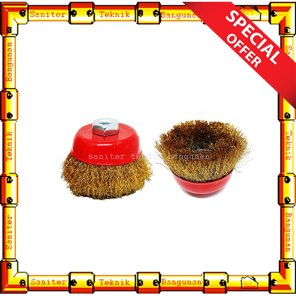 Sikat Kawat Mangkok 2.5 Inch Cup Brush King