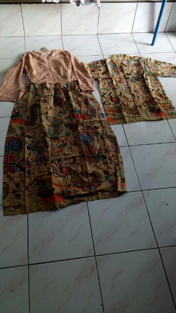 Batik Couple Maxi Brocade Cendrawasih Kekinian Pakaian Kerja Kantor Kondangan Brokat Cindrawasih