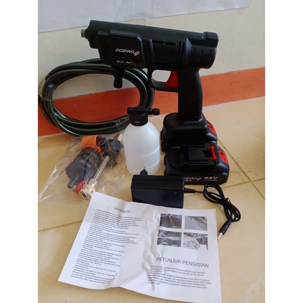 Jual Doziro Jet Cleaner Cordless / Alat Steam Cuci Motor / Mobil Baterai 24V Doziro