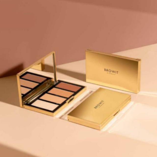 (READY) BROWIT BY NONGCHAT Highlight And Contour Pro Palette ORIGINAL Thailand