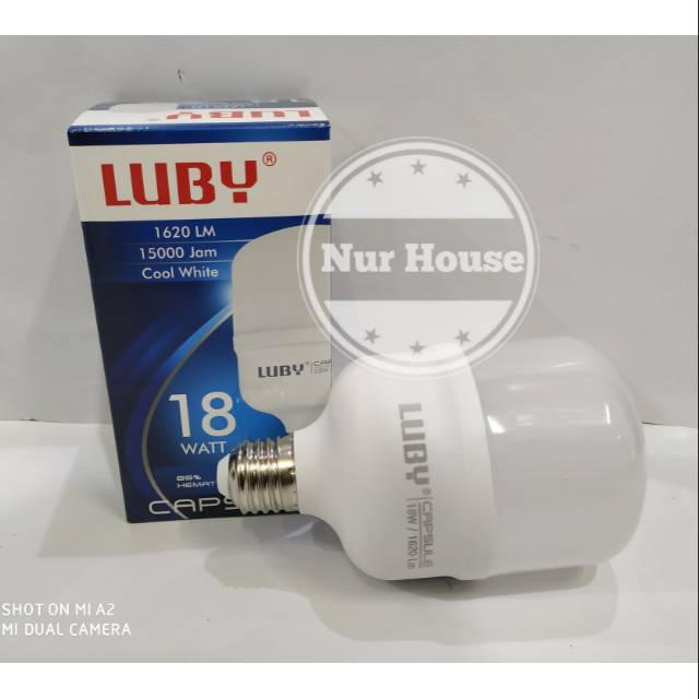 lampu led luby 18 watt led luby capsule 18 watt garansi 1 tahun