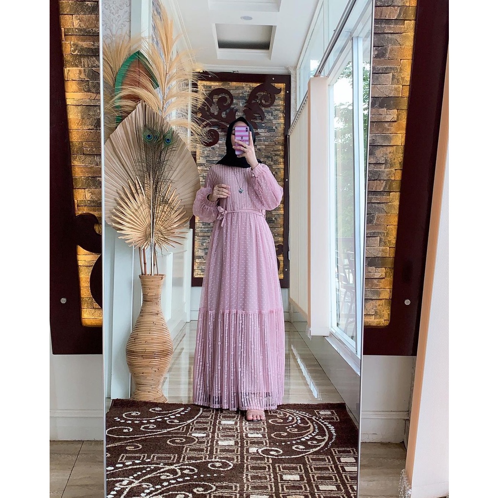 Gamis Sakura BUSUI tangan balon New By Ozias