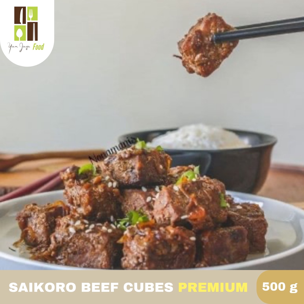 Saikoro Beef Premium Wagyu Cube Daging Sapi 500G