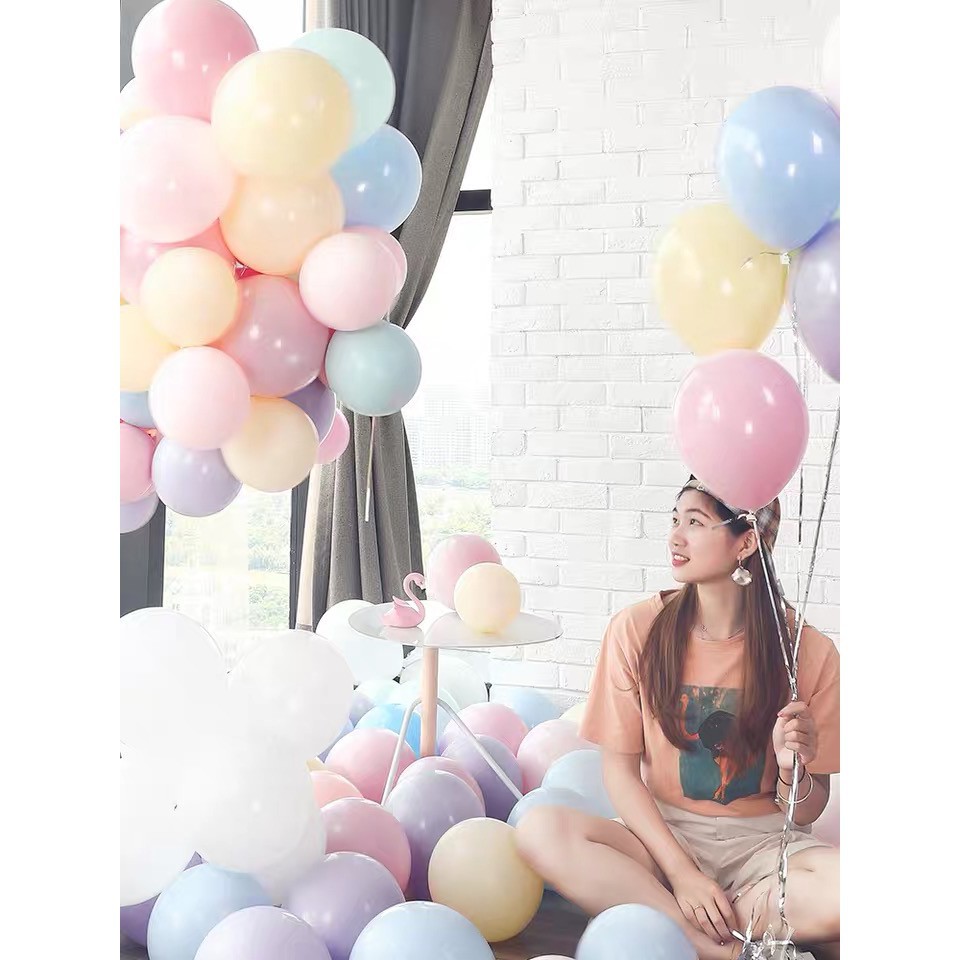 Balon Latex Macaron / Balon Pastel tebal 12 inch / balon ulang tahuN