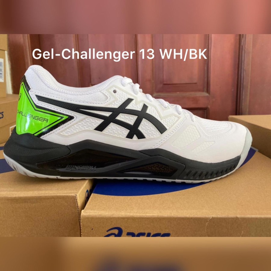 Asics Gel Challenger 13 White Sepatu Tenis 100% original Tennis Shoes