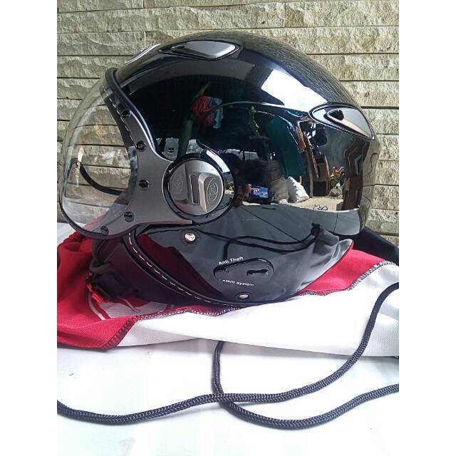 HELM KYT ELSICO SOLID HITAM KILAP    / SECOND  / SEKEN  / BEKAS