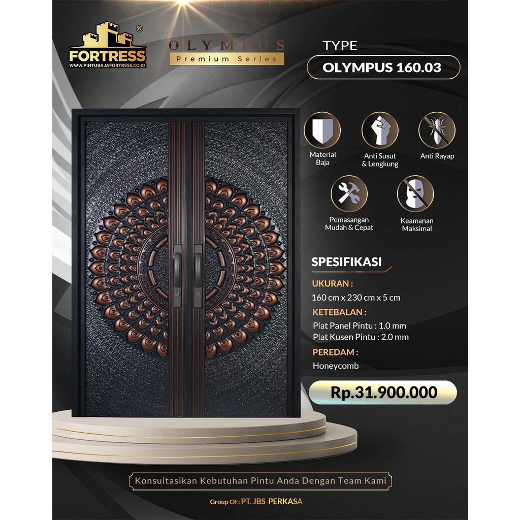 Pintu Baja FORTRESS Tipe Olympus 160.03