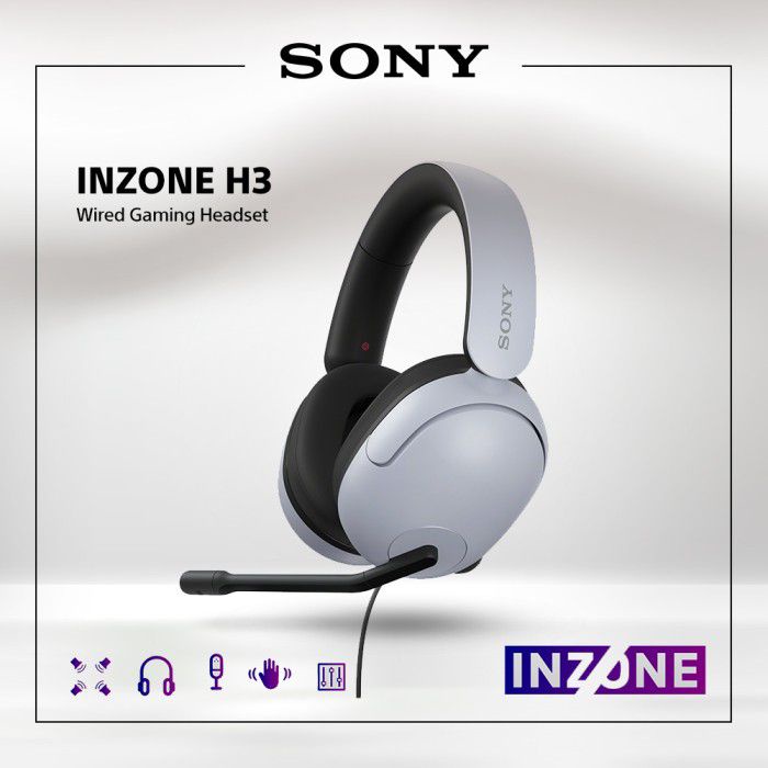 Sony INZONE H3 Headphone Gamid Wired - Garansi Resmi Sony Indonesia 1 Tahun