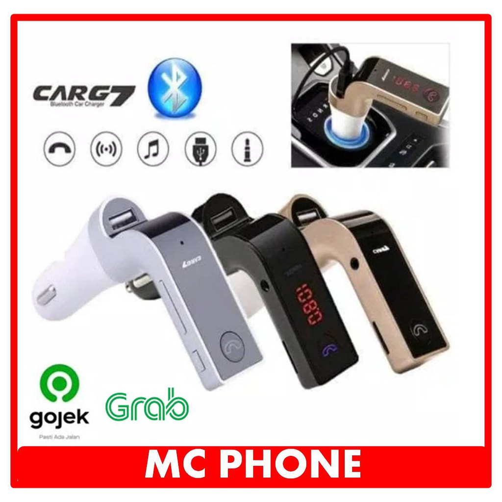 CAR G7 FM Transmitter Bluetooth Modulator Saver Charger Mobil