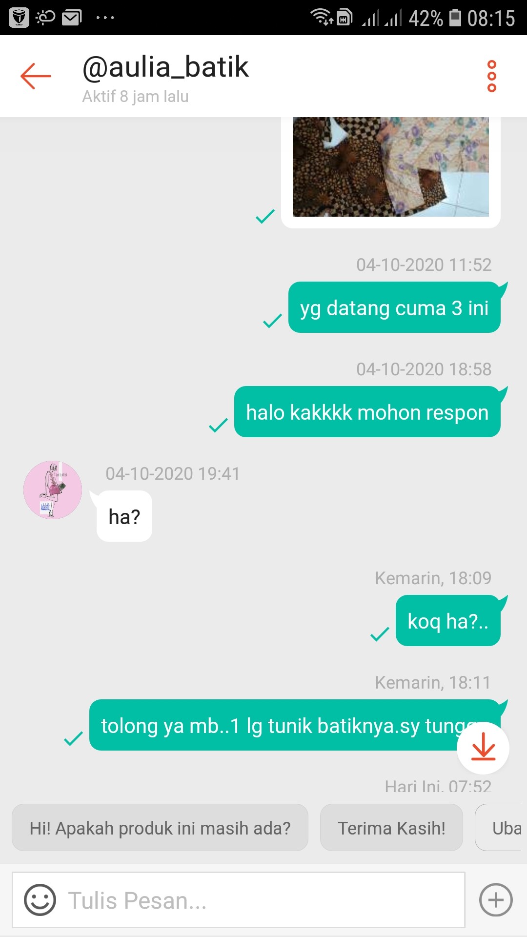 Maura Couple - Sania Ruffle Batik Couple Ori Ndoro Jowi Dnt Garansi Blouse Ziggy Krikil Blus Kerikil