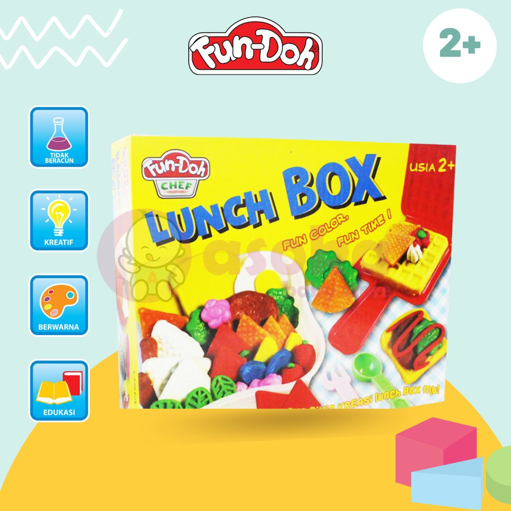 Fundoh Lunch Box Mainan Edukasi Mainan Lilin Mainan Anak 28053 ASOKA