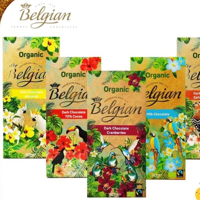 

Halal~Belgian Organic Chocolate 90g Product Belgium