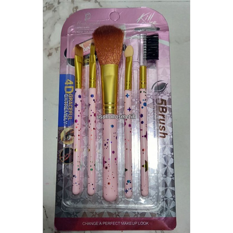 PROMO BRUSH MAKE UP 5IN1 MEIHONGDA HIGH QUALITY