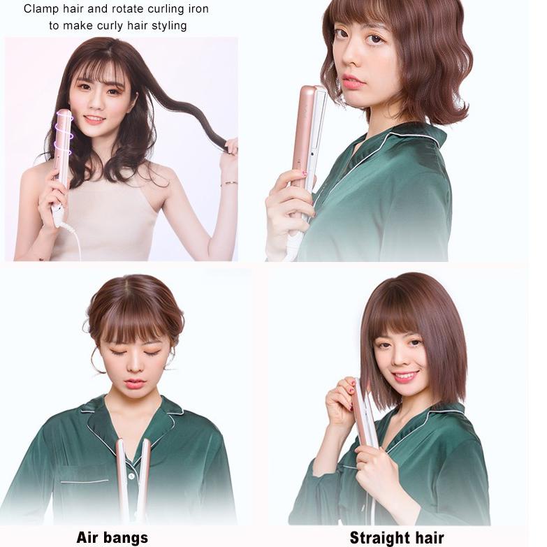 Special Delivery Vivid Vogue Catokan Rambut 2in1 Original Bisa Lurus Dan Curly Hasil Awet Plat Ceramic